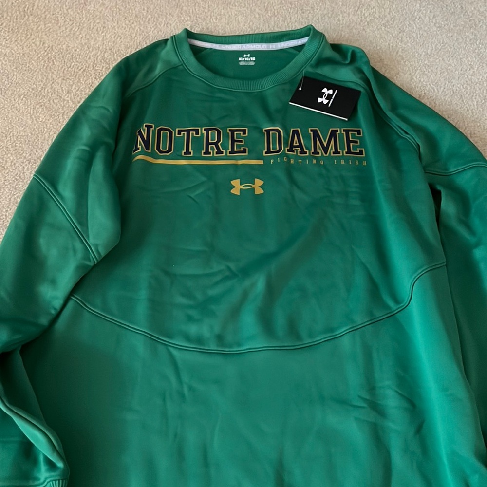 Notre Dame green crewneck